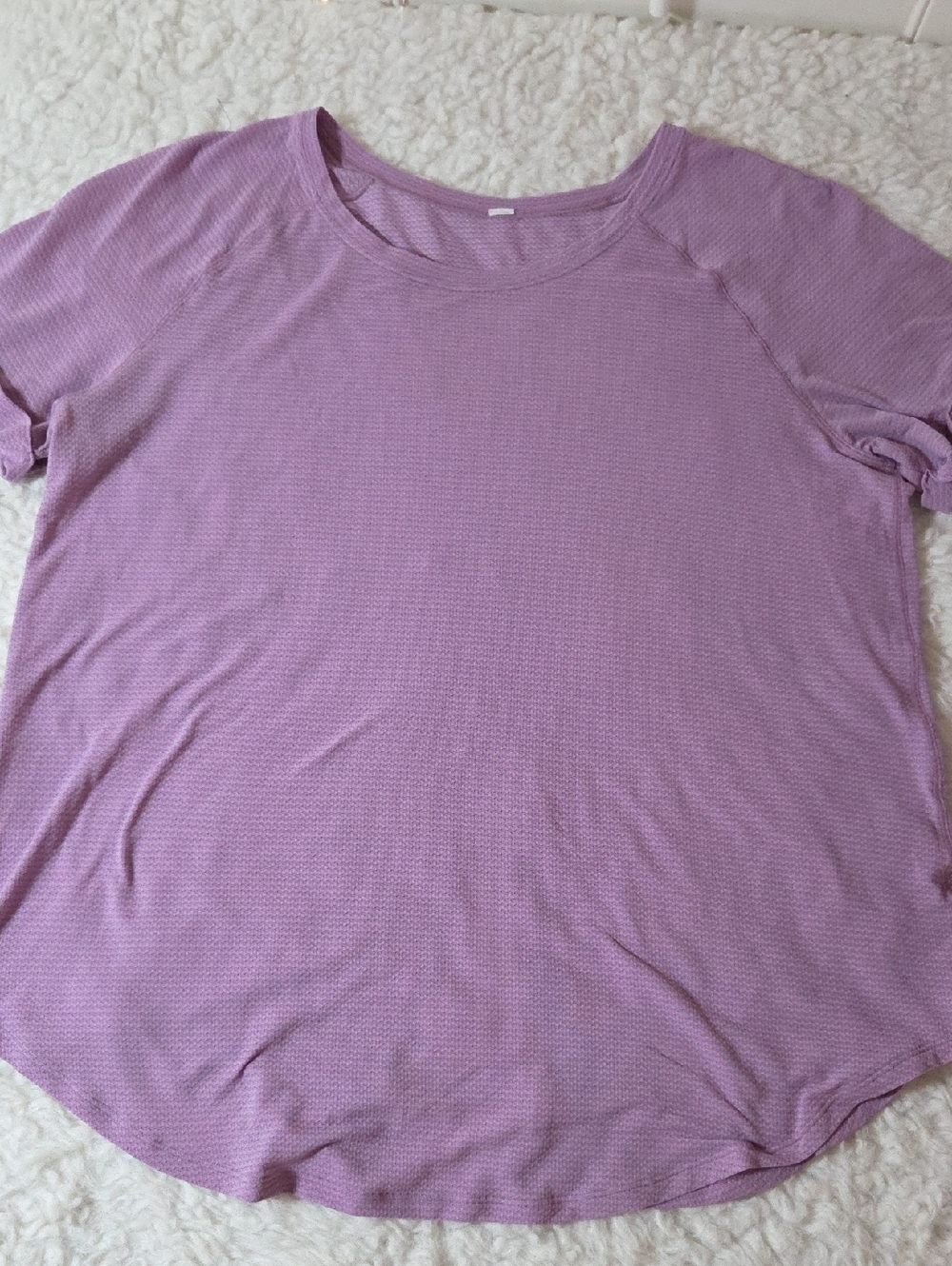 Lululemon Open Up Tie Back Tee Sz 14 Purple